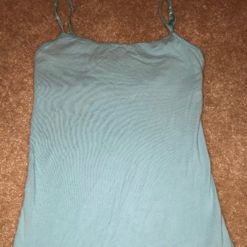 Aeropostale Blue Green Tank Top w/Shelf Bra Size M